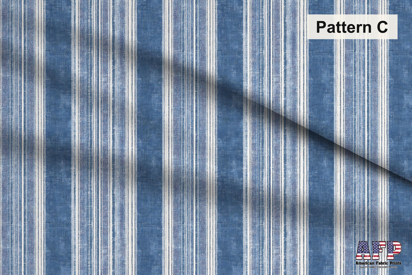 Blue Striped Fabric Bundle Set - Shop now at American Fabric Prints