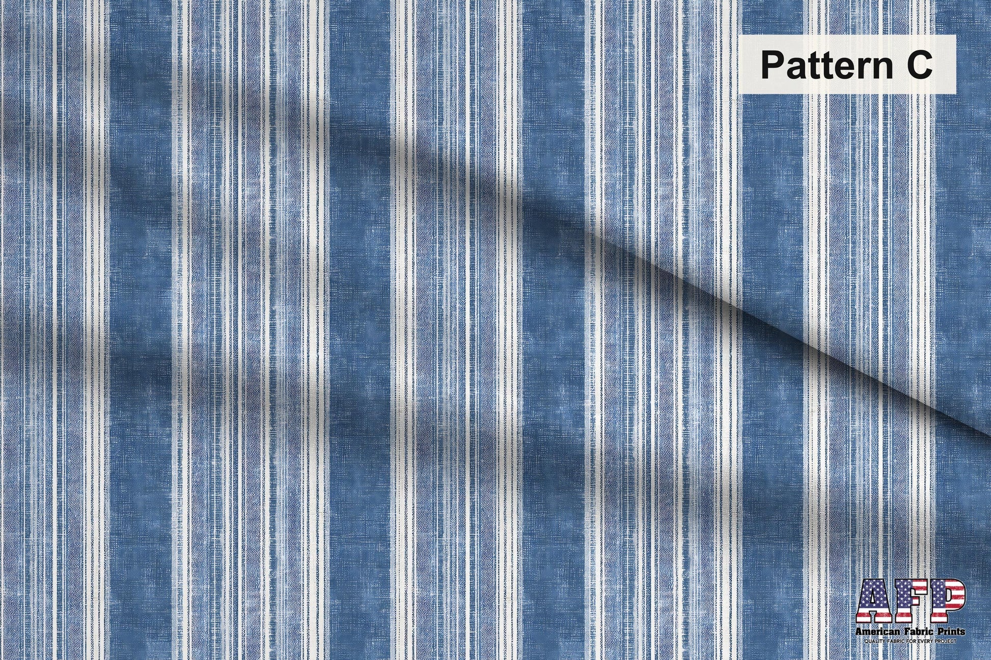 Blue Striped Fabric Bundle Set - Shop now at American Fabric Prints