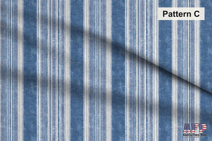 Blue Striped Fabric Bundle Set - Shop now at American Fabric Prints