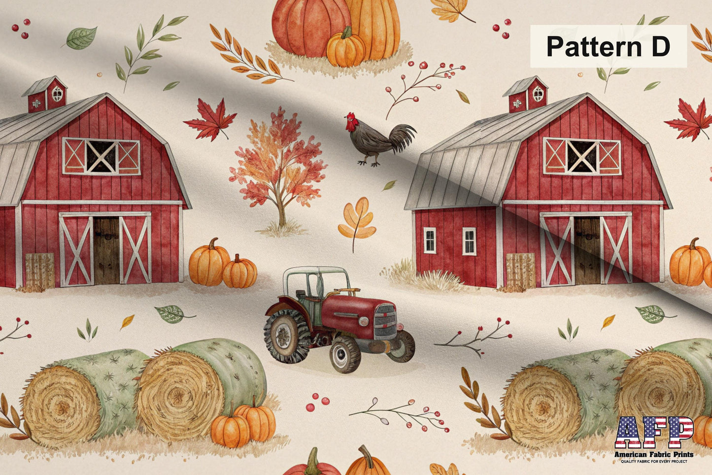 Farm Animals Fabric Set 3. Choose Your Patterns or Choose them All! Pattern D Shown. Shop now at American Fabric Prints.