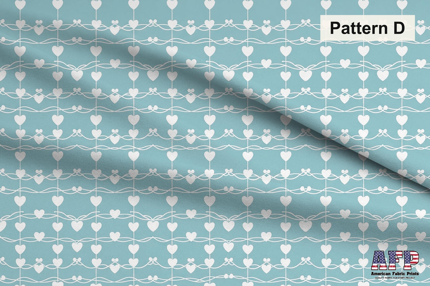 Blue Hearts Fabric Bundle Set - Shop now at American Fabric Prints