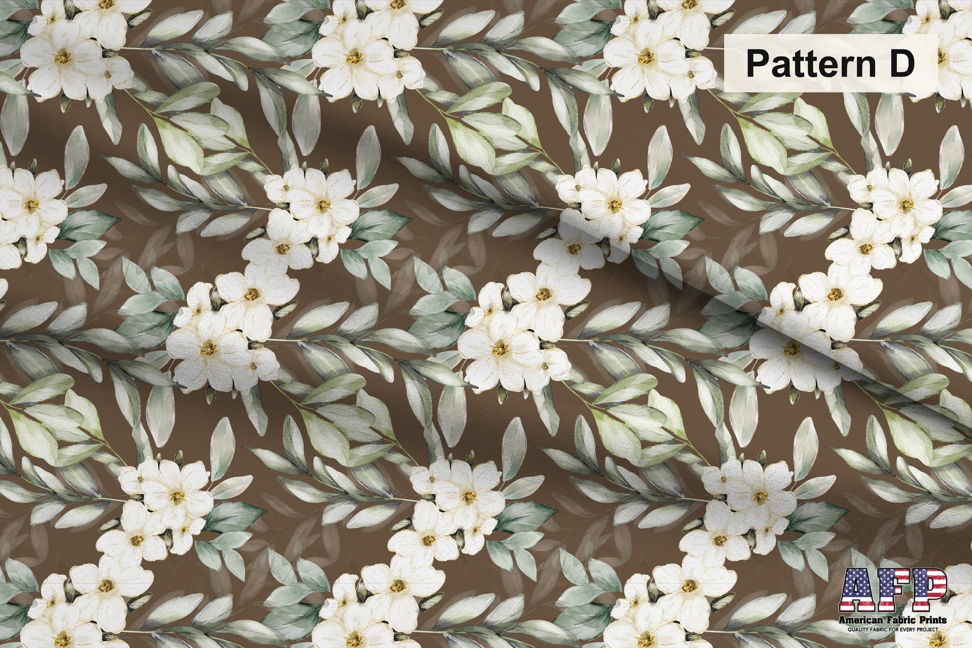 White Floral 2 Fabric Bundle Set - Shop now at American Fabric Prints