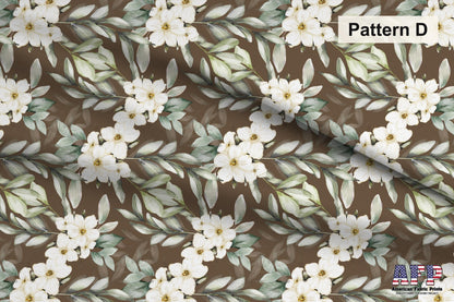 White Floral 2 Fabric Bundle Set - Shop now at American Fabric Prints
