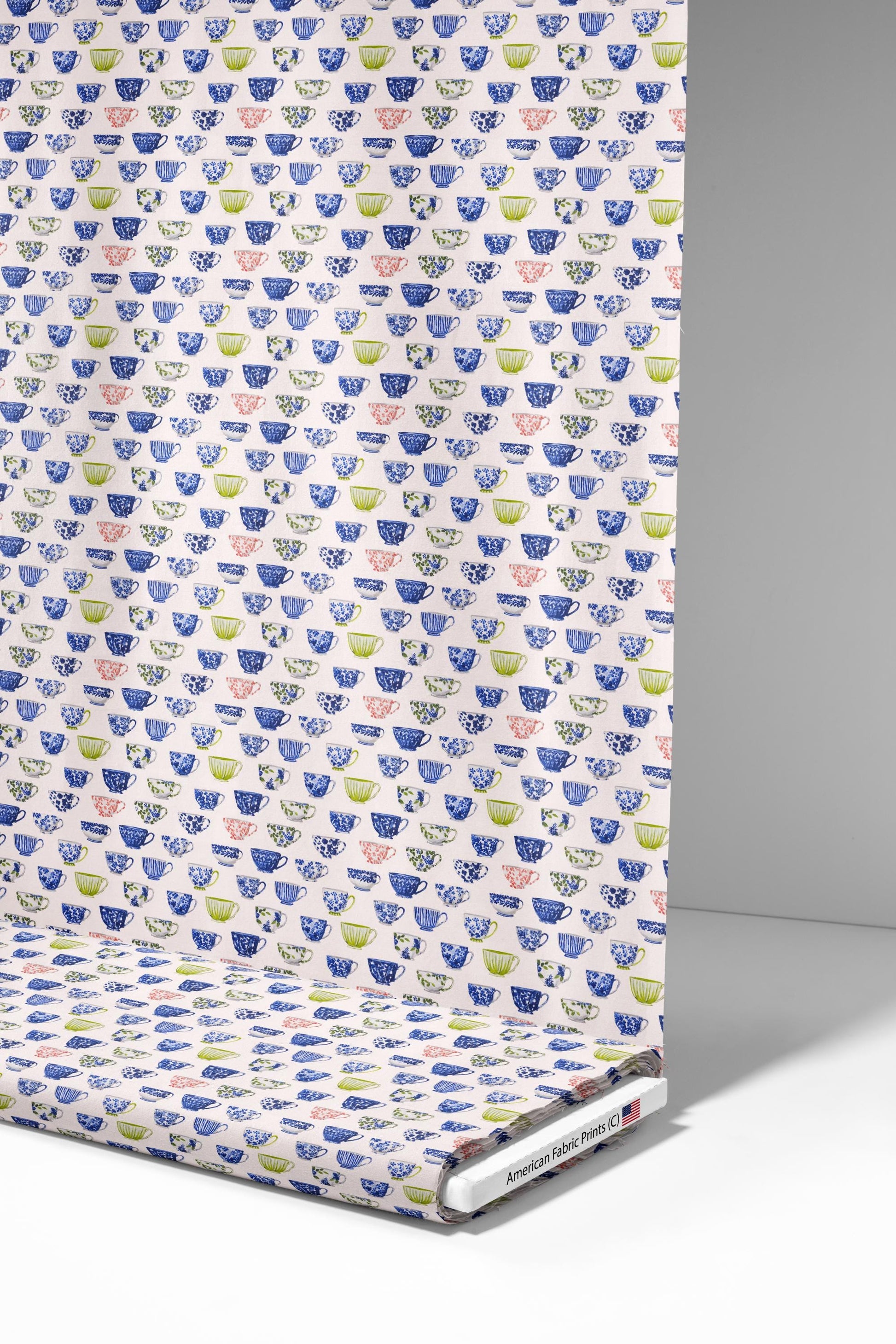 Grandmacore Teacups Fabric - Shop now at American Fabric Prints