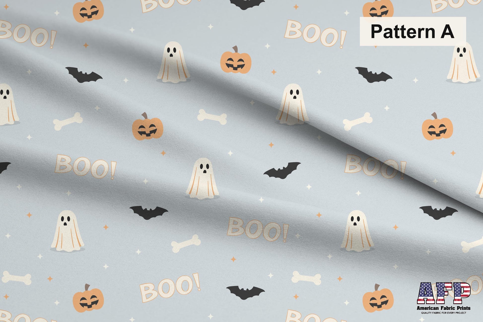 Retro Halloween in Blue 2 Fabric Bundle Set - Shop now at American Fabric Prints