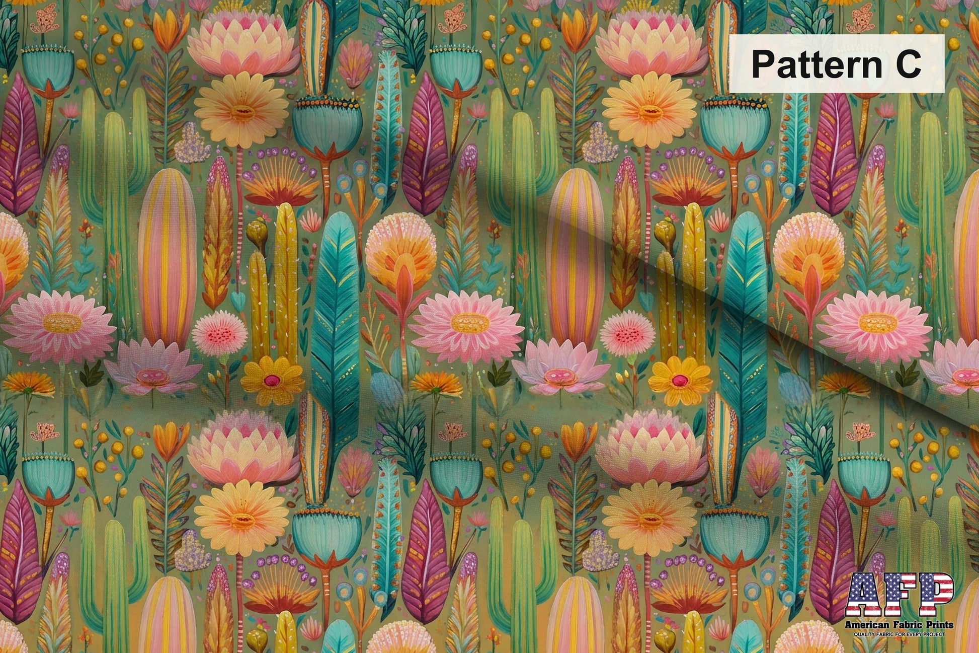 Cowgirl Cactus Fabric Bundle Set - Shop now at American Fabric Prints