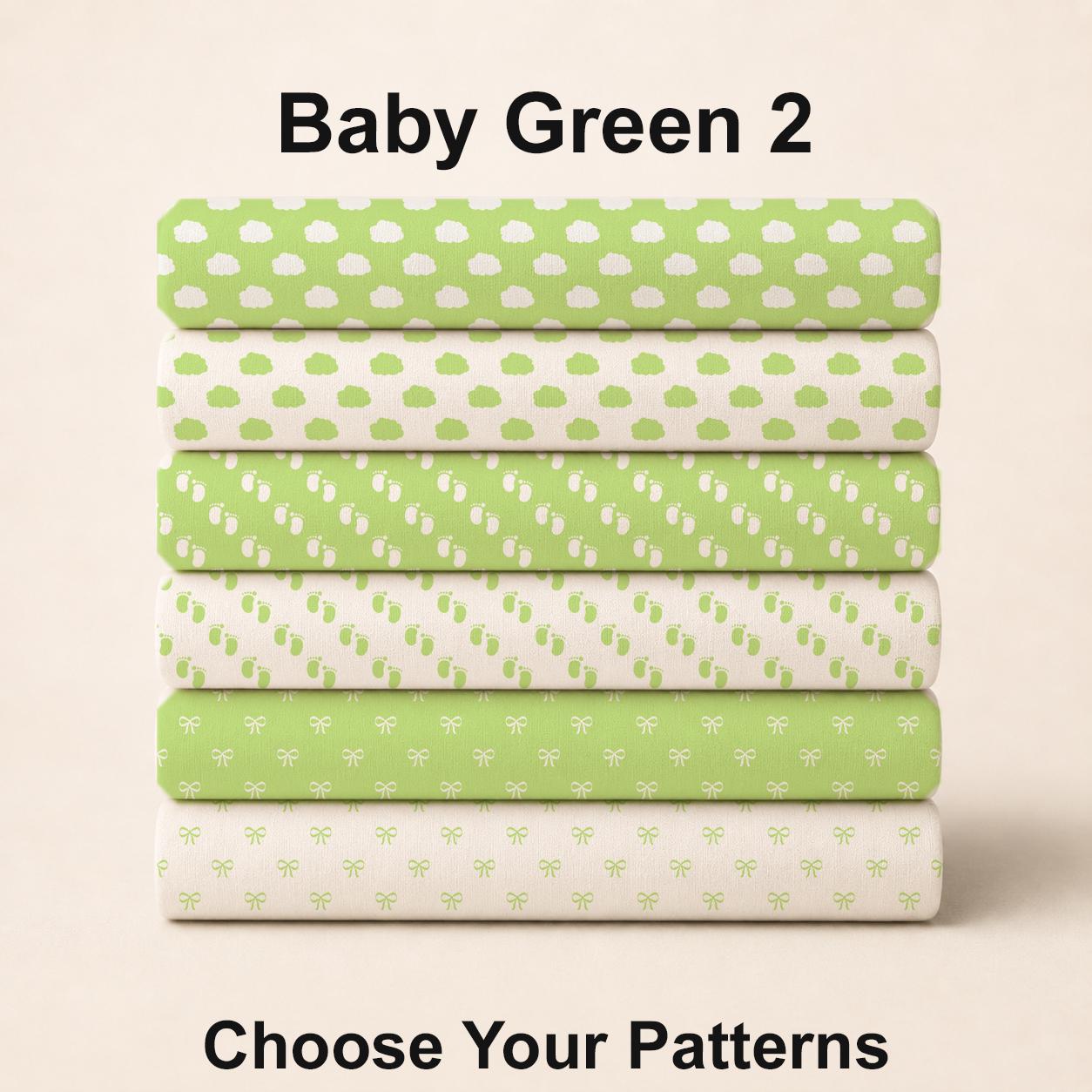 Baby Green 2 Fabric Collection. Choose Your Patterns. Shop now at American Fabric Prints.