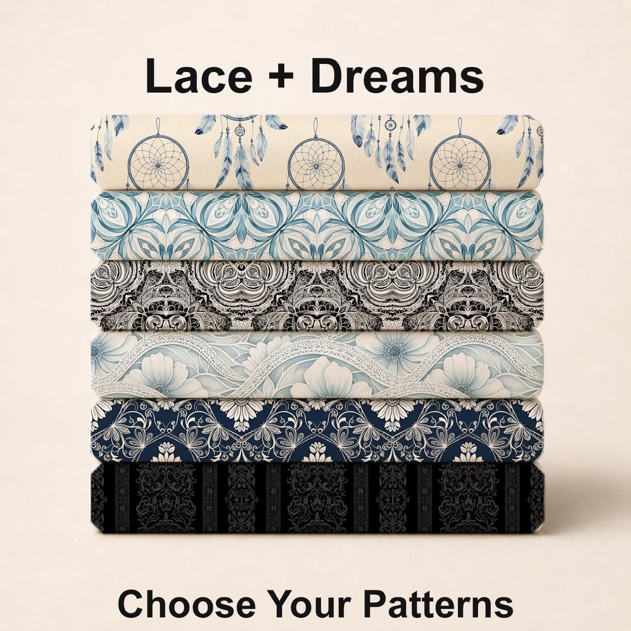 Lace + Dreams Fabric Bundle Set - Shop now at American Fabric Prints