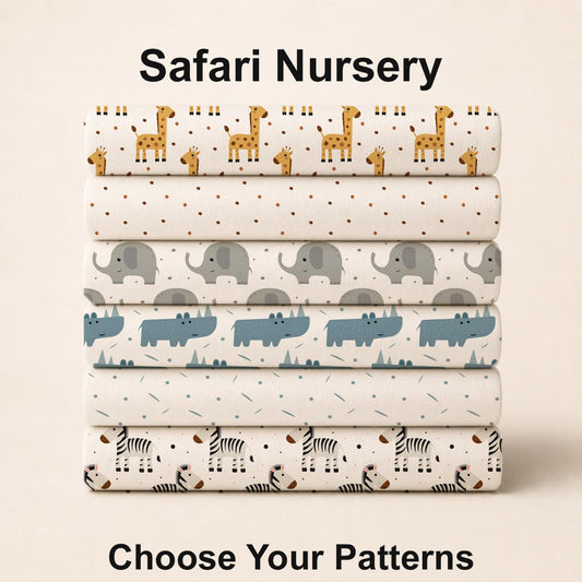 Safari Nursery Fabric Set. Shop now at American Fabric Prints.