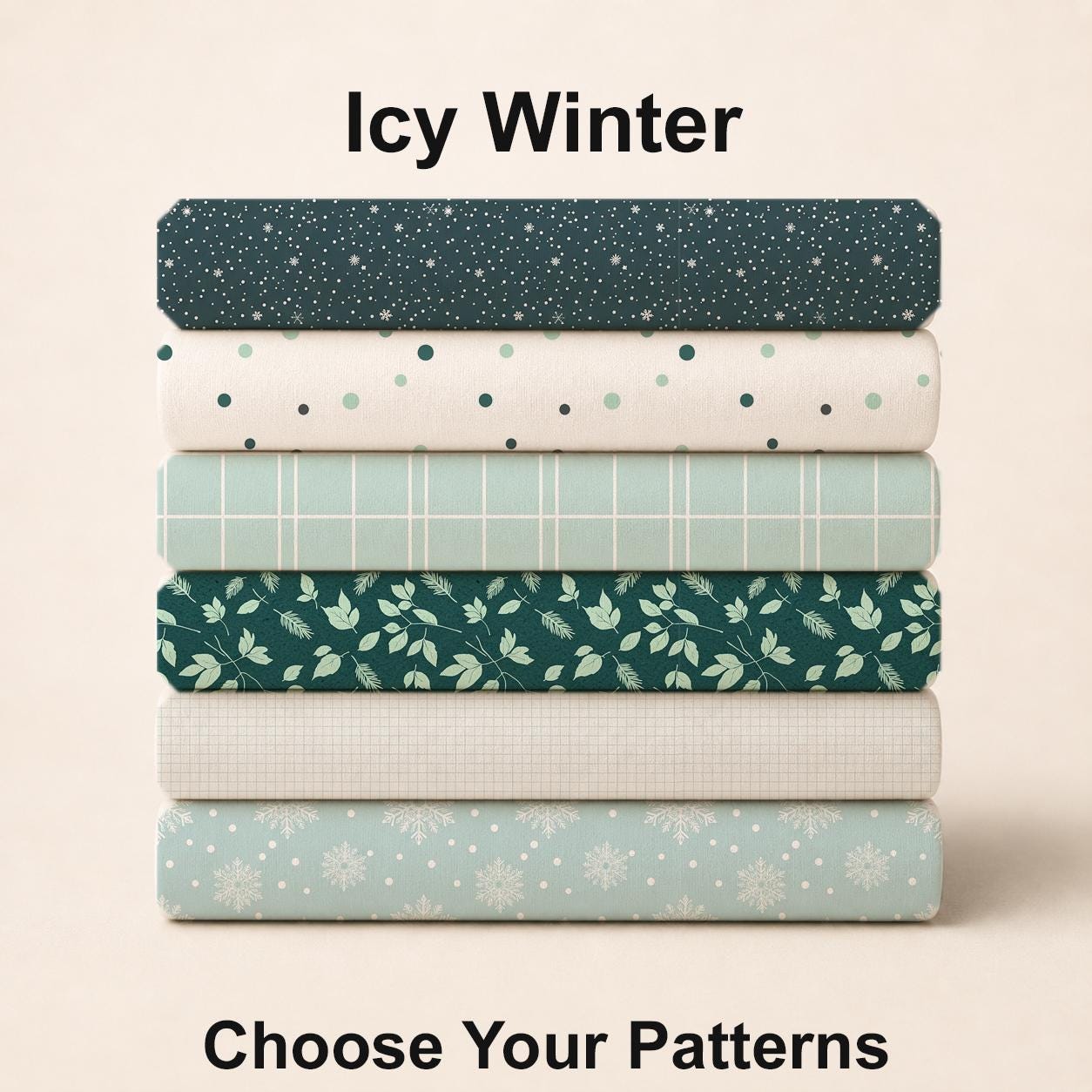 Icy Winter Fabric Bundle Set - Shop now at American Fabric Prints