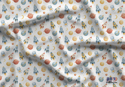 Space Flight Fabric - Shop now at American Fabric Prints