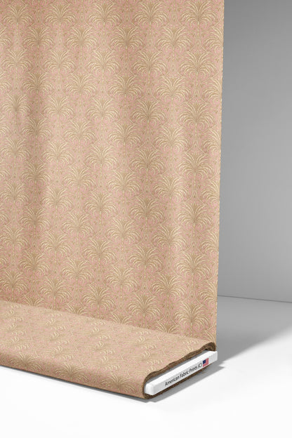 Blush Damask Acanthus Leaf Fabric - Shop now at American Fabric Prints