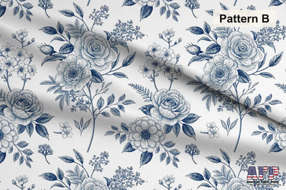 Blue Porcelain Garden 2 Fabric Bundle Set - Shop now at American Fabric Prints