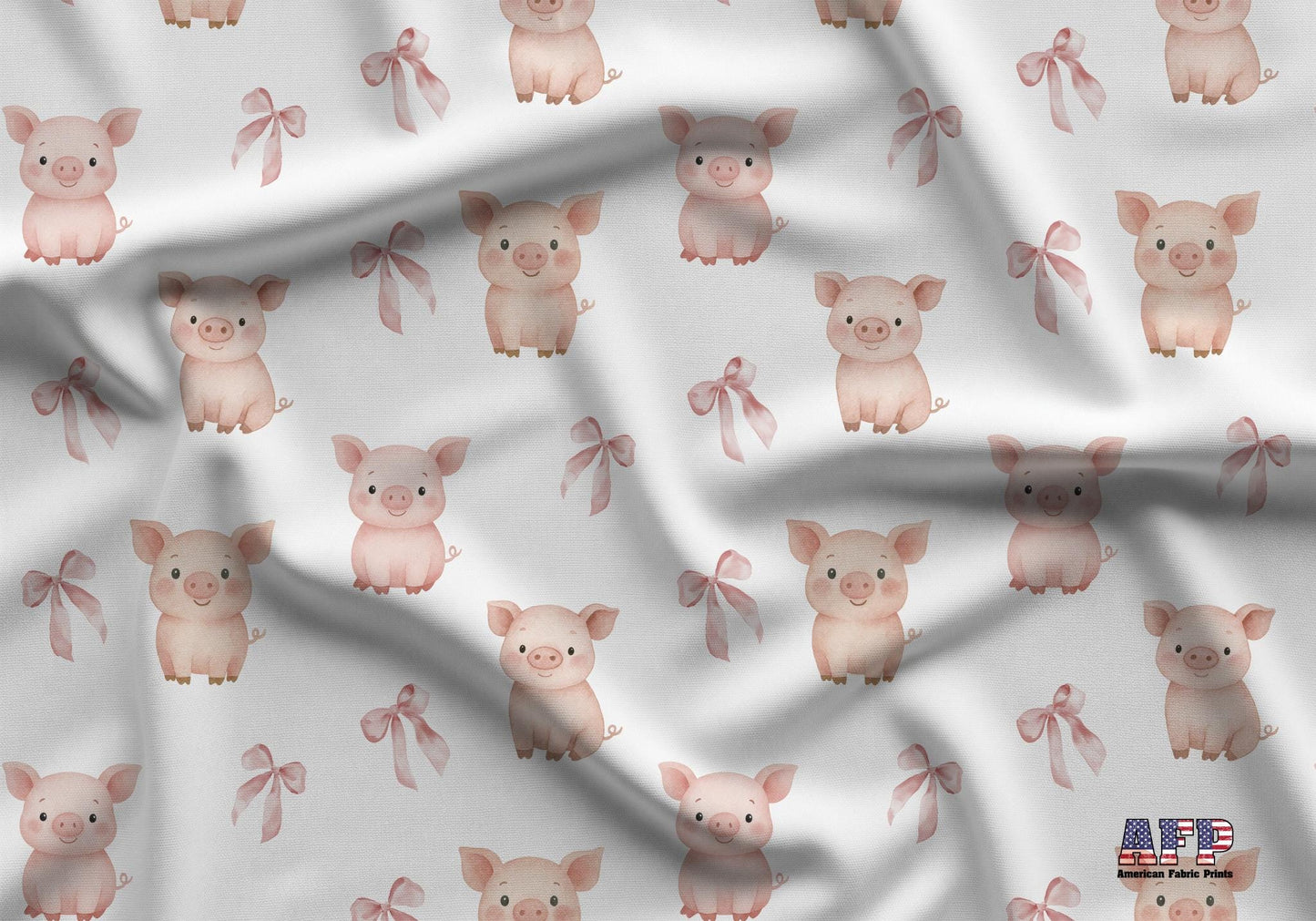 Coquette Pigs Fabric - Shop now at American Fabric Prints