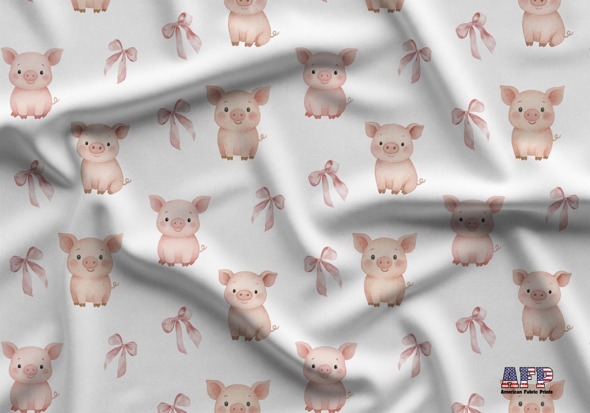 Coquette Pigs Fabric - Shop now at American Fabric Prints
