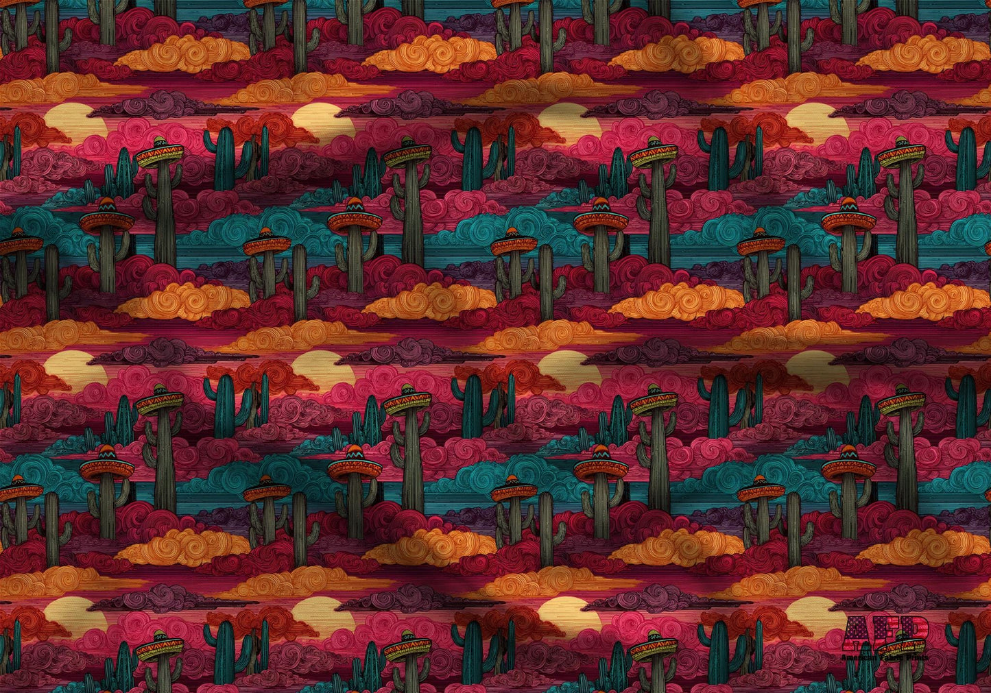 Sombrero Cactus Fabric - Shop now at American Fabric Prints