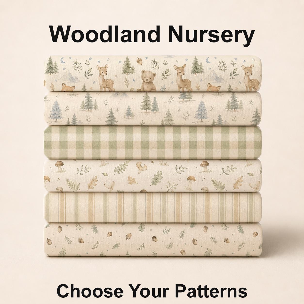 Woodland Nursery Fabric Bundle Set - Shop now at American Fabric Prints