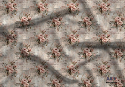 Victorian Shabby Chic Blooms Fabric - Shop now at American Fabric Prints
