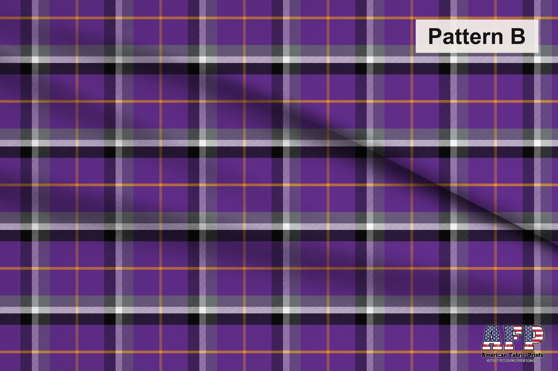 Halloween Plaid 4 Fabric Collection. Choose Your Patterns for your Spooky Plaid creation.  Pattern B Shown. Shop now at American Fabric Prints.