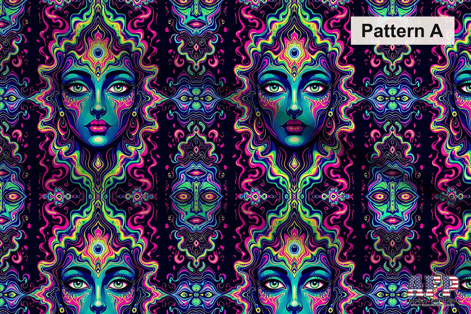 Trippy Neon Fabric Bundle Set - Shop now at American Fabric Prints