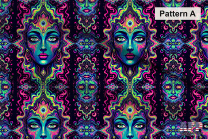 Trippy Neon Fabric Bundle Set - Shop now at American Fabric Prints