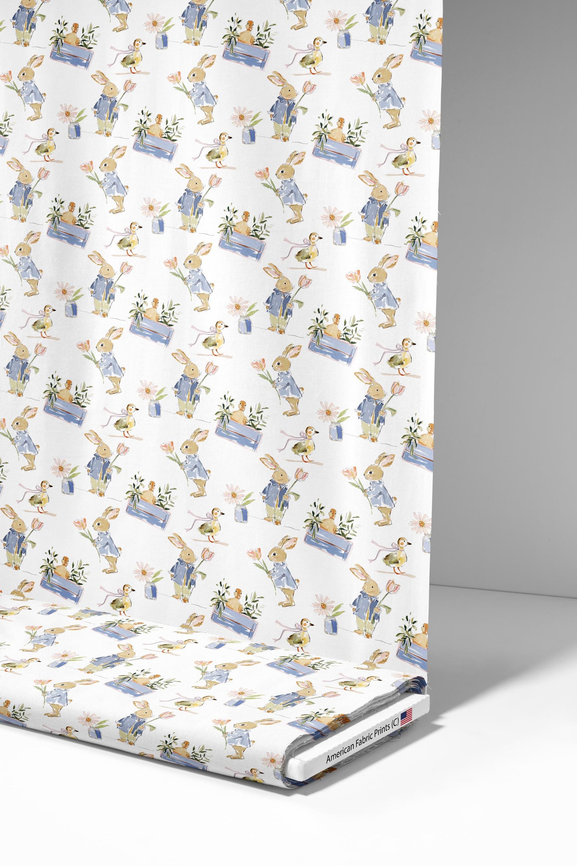 Charming Rabbit Fabric - Shop now at American Fabric Prints