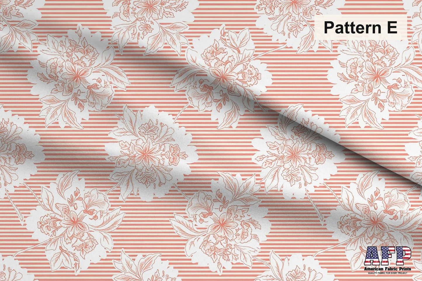 Coral Floral 3 Fabric Bundle Set - Shop now at American Fabric Prints