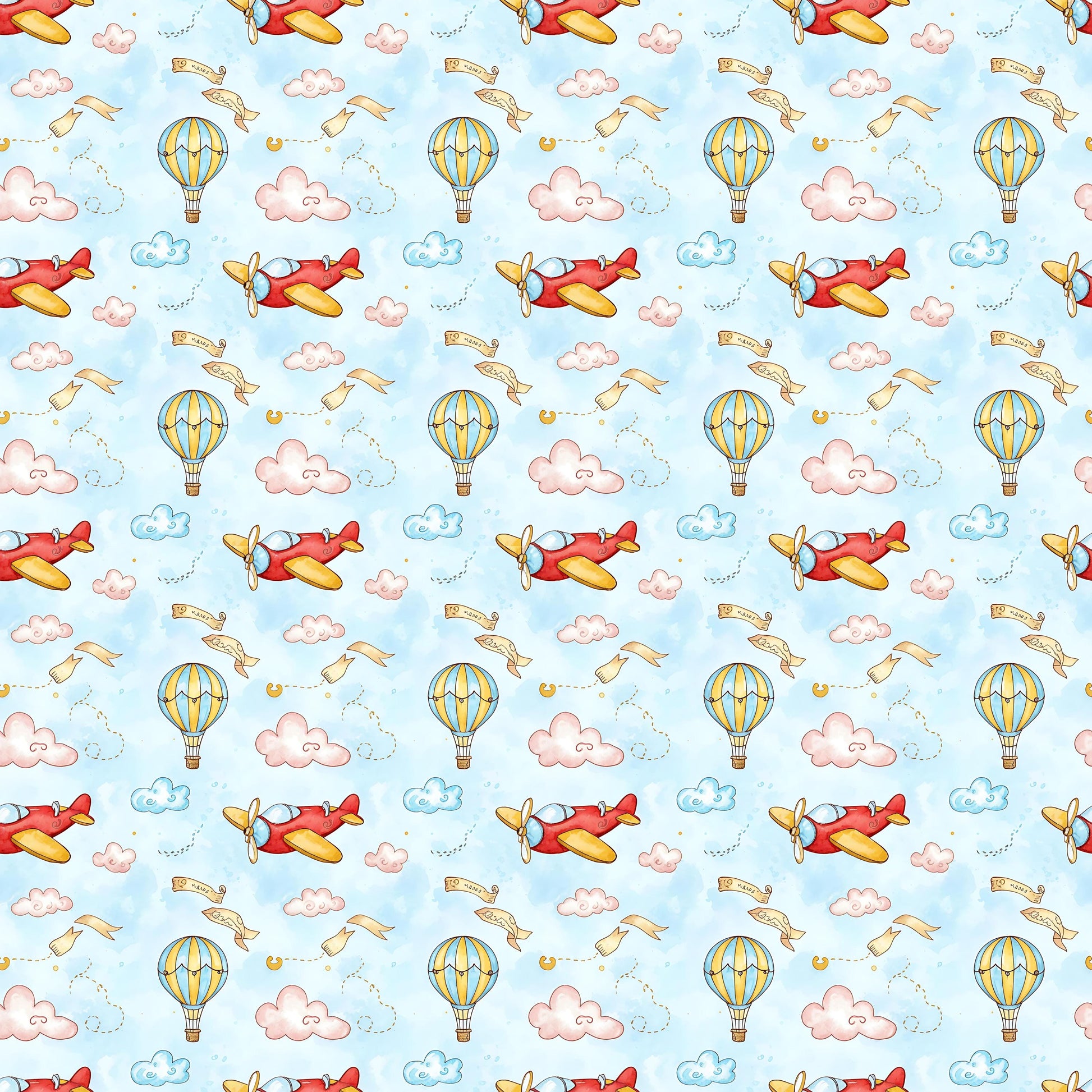 Red Plane Fabric - Shop now at American Fabric Prints