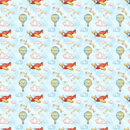 Red Plane Fabric - Shop now at American Fabric Prints