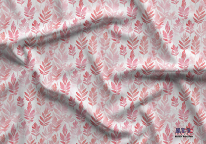Preppy Watercolor Leaves Fabric - Shop now at American Fabric Prints