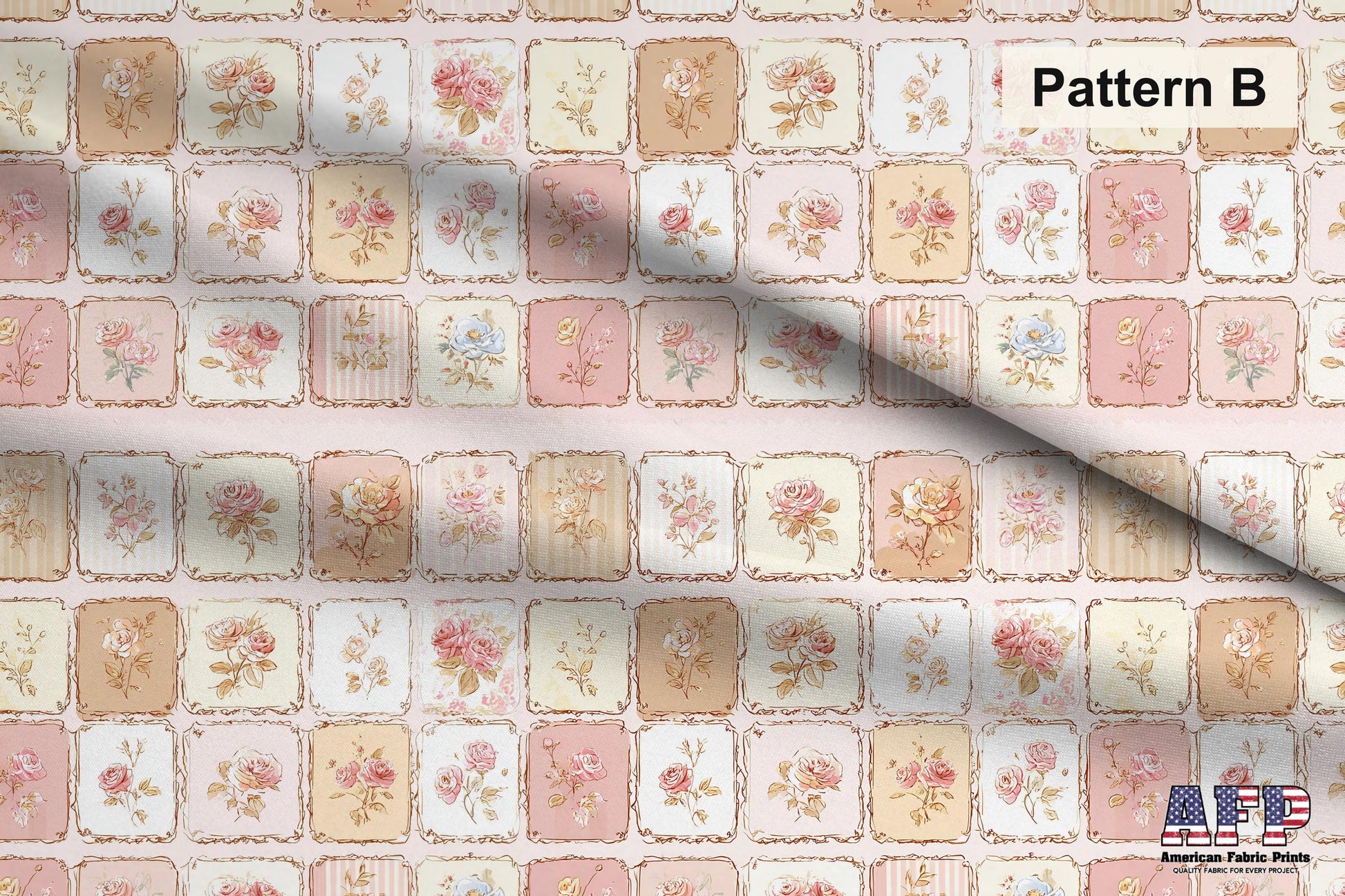 Shabby Chic Roses Fabric Bundle Set - Shop now at American Fabric Prints