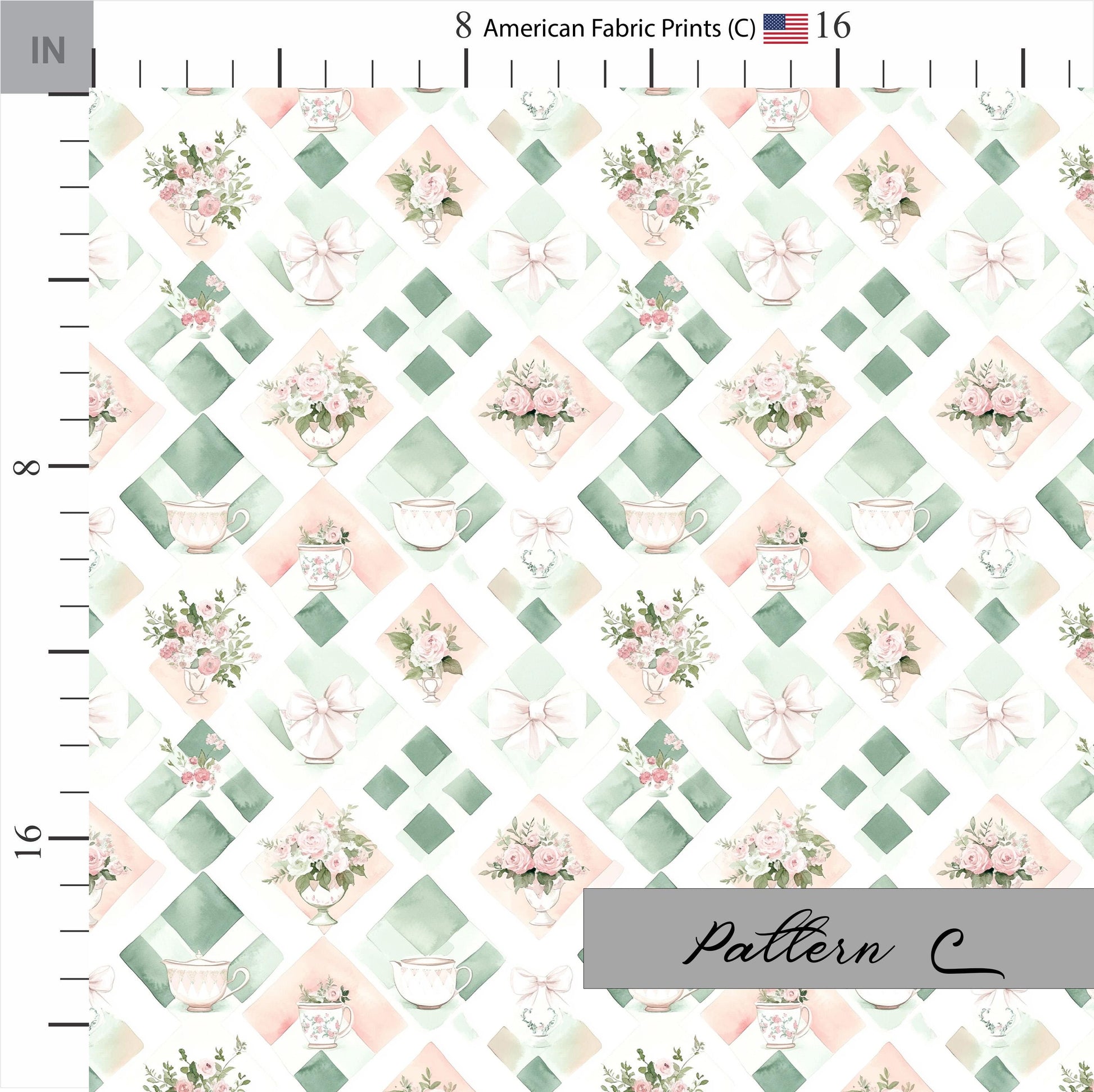 Shabby Chic Tea Party Fabric Coordinates. Shop now at American Fabric Prints.
