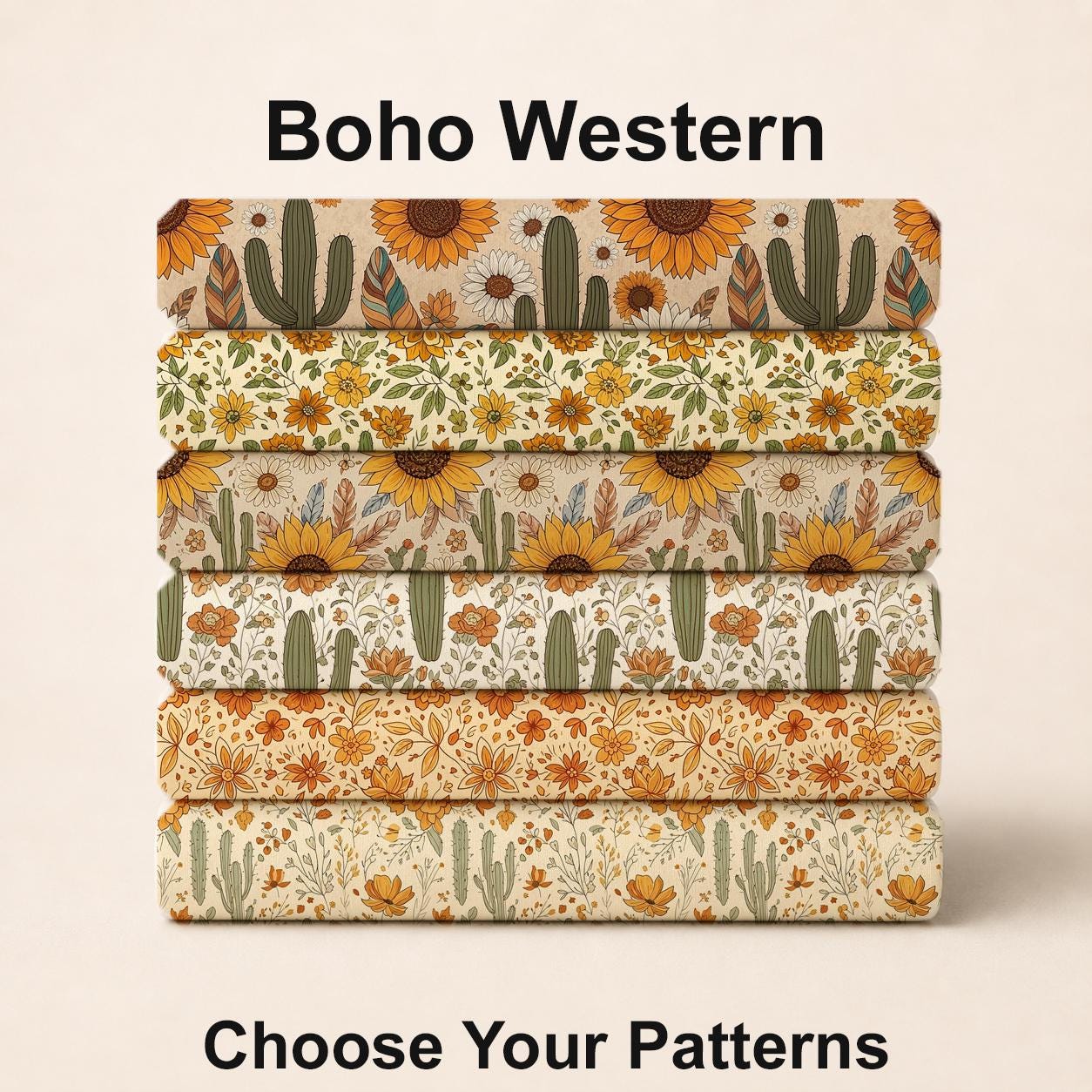 Boho Western Fabric Bundle Set - Shop now at American Fabric Prints