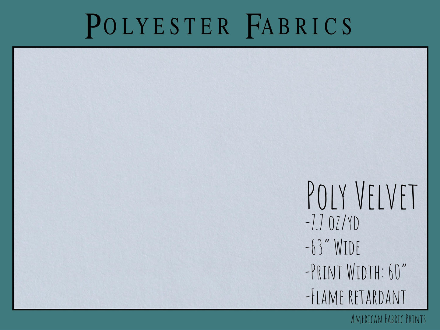 a white sheet of paper with the words poly velvett printed on it