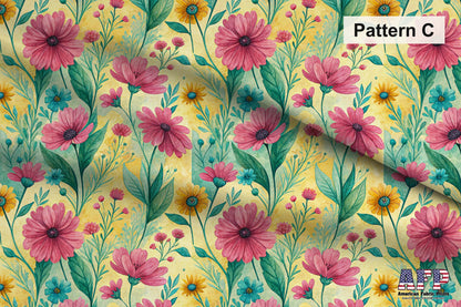 Summer Floral 2 Fabric Bundle Set - Shop now at American Fabric Prints