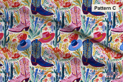 Bright Cowgirl Fabric Bundle Set - Shop now at American Fabric Prints
