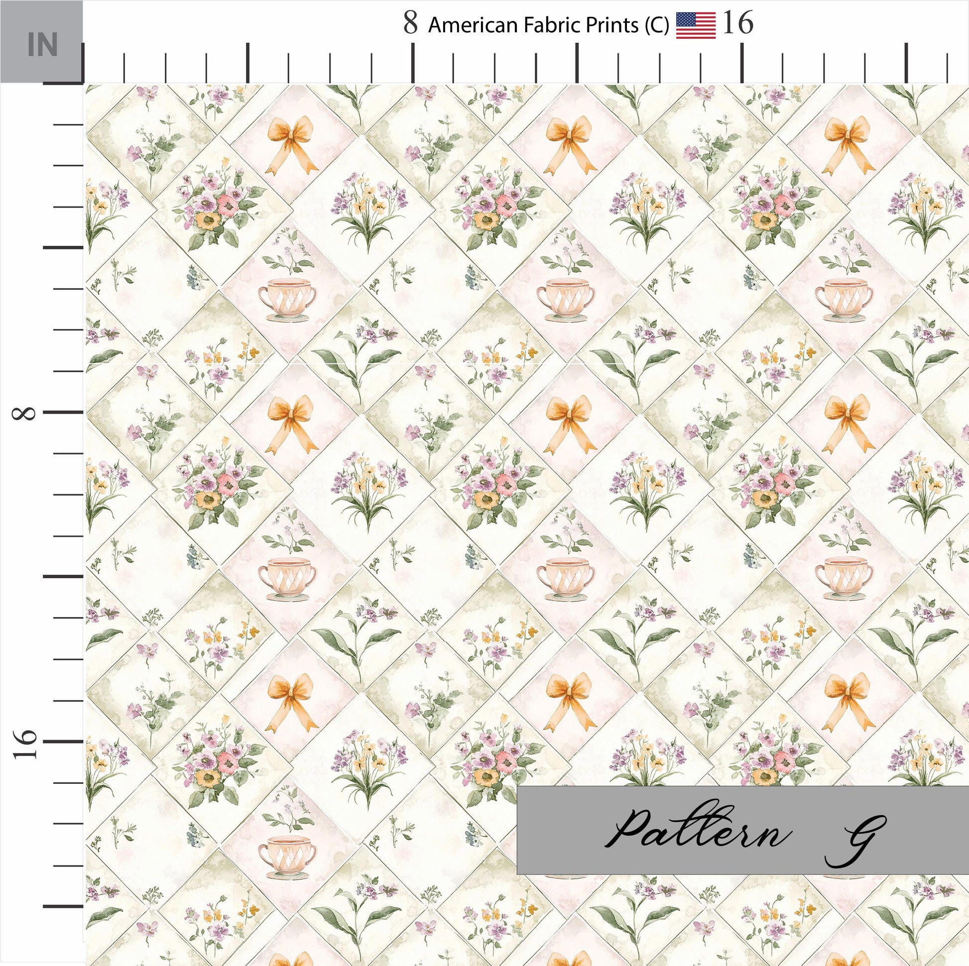 Shabby Chic Tea Party Fabric Coordinates. Shop now at American Fabric Prints.