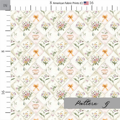 Shabby Chic Tea Party Fabric Coordinates. Shop now at American Fabric Prints.