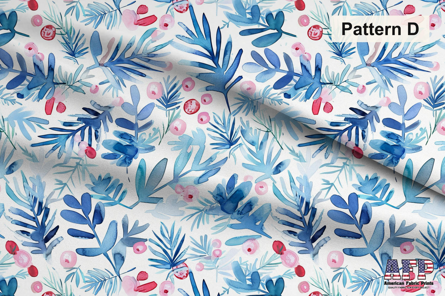 Watercolor Christmas Fabric Bundle Set - Shop now at American Fabric Prints