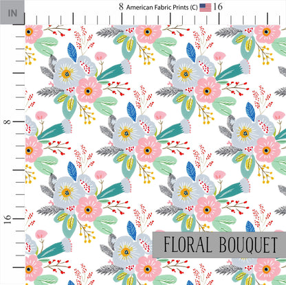 Floral Quilt Patterns | Chicken Quilting | Pink Florals | Farmhouse Patterns | Chic Fabric | Made in USA | American Fabric Prints