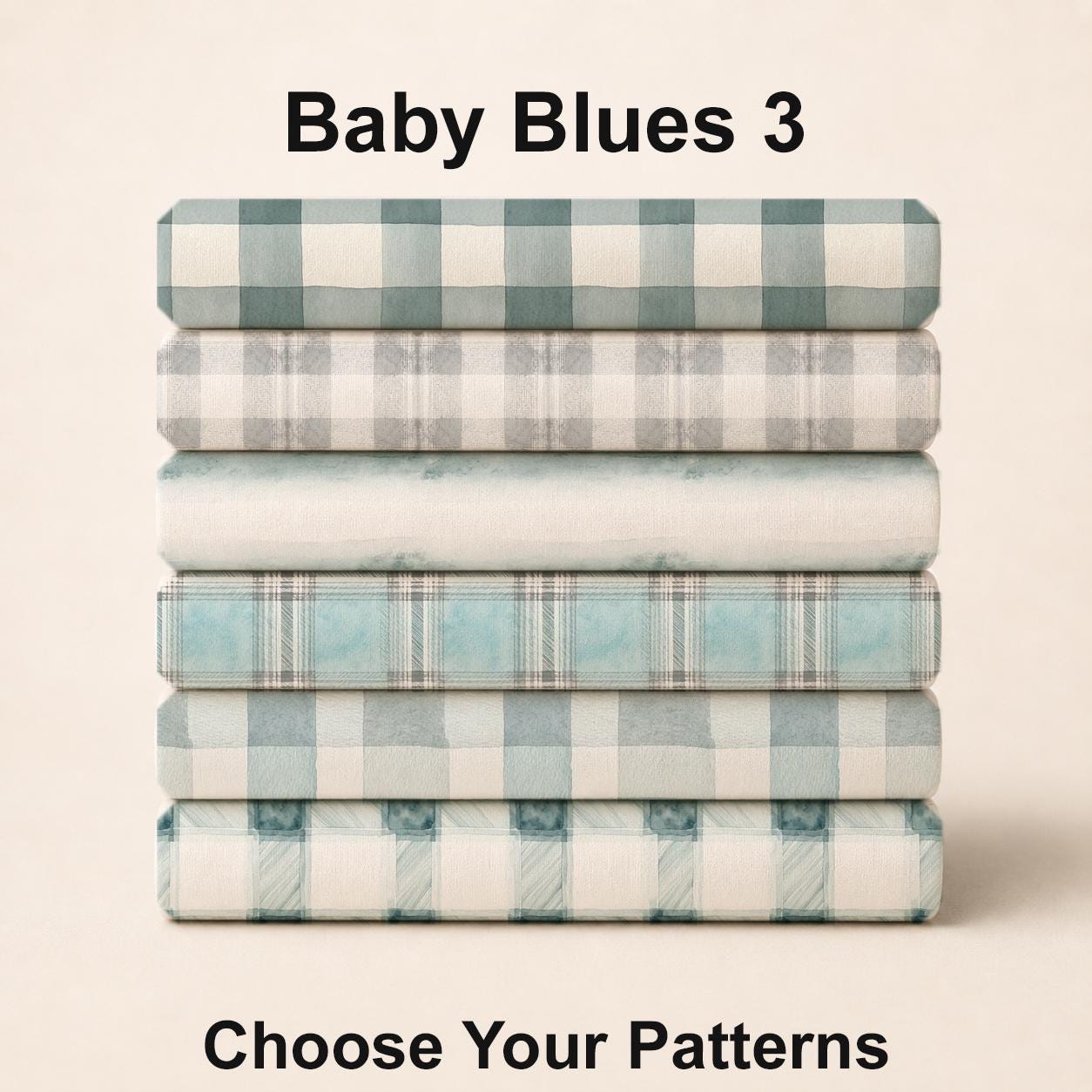 Baby Blues 3 Fabric Bundle Set - Shop now at American Fabric Prints