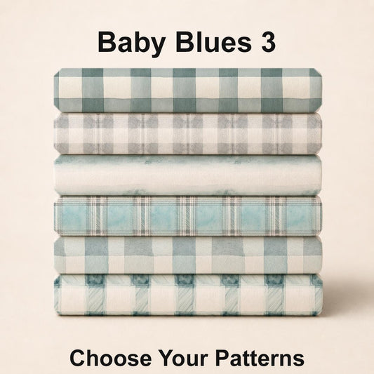 Baby Blues 3 Fabric Bundle Set - Shop now at American Fabric Prints