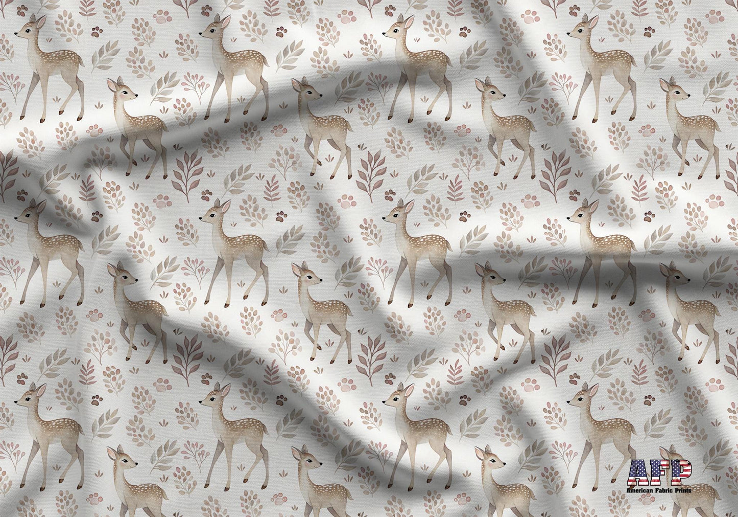 Dainty Deer Fabric - Shop now at American Fabric Prints