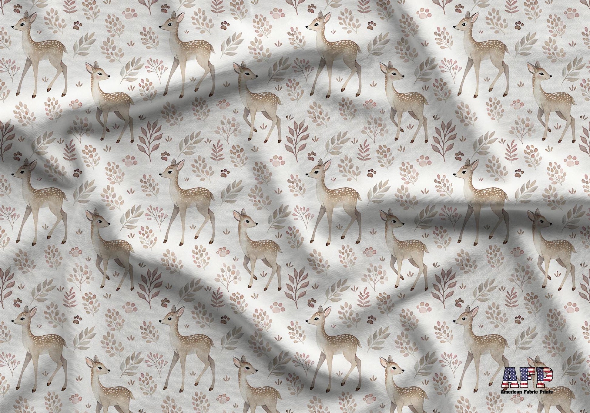 Dainty Deer Fabric - Shop now at American Fabric Prints