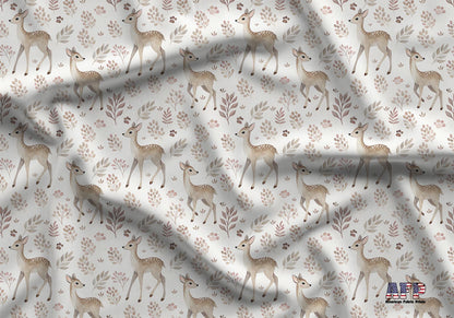 Dainty Deer Fabric - Shop now at American Fabric Prints