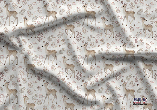 Dainty Deer Fabric - Shop now at American Fabric Prints