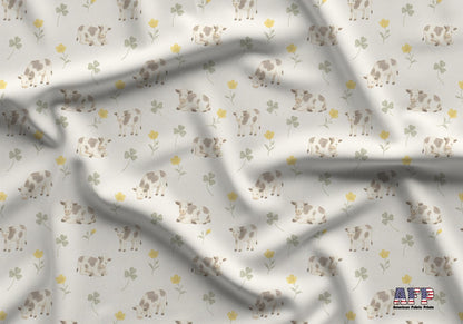 Cows and Clovers Fabric - Shop now at American Fabric Prints