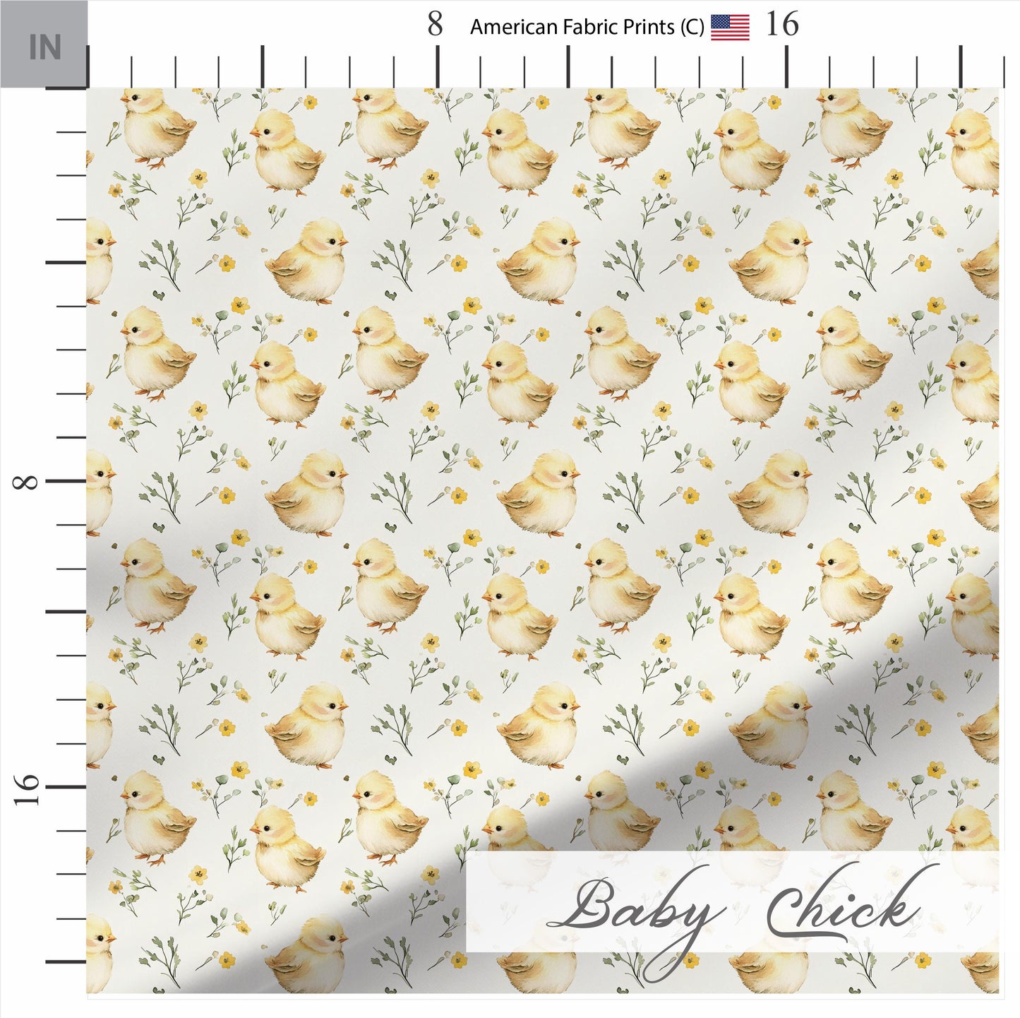 Baby Chick Floral BOHO Quilting Fabric. Made in the USA. Shop now at American Fabric Prints.