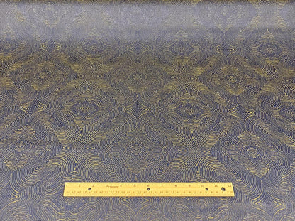 Fabricut Patina in Cobalt Colorway. Premium Modern Contemporary Jacquard Fabric for Upholstery. Shop now at American Fabric Prints.