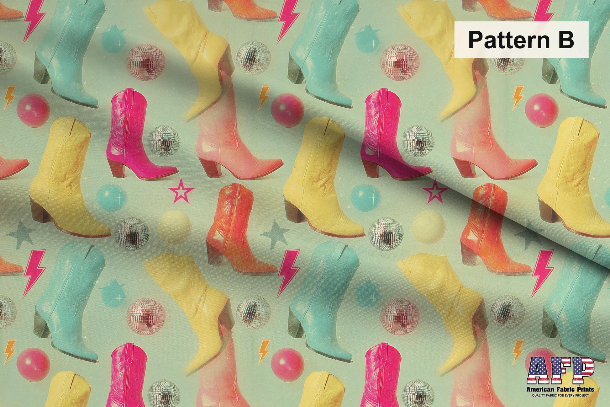 Retro Disco Cowgirl Fabric Bundle Set - Shop now at American Fabric Prints